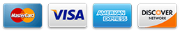 Accepted credit and debit cards